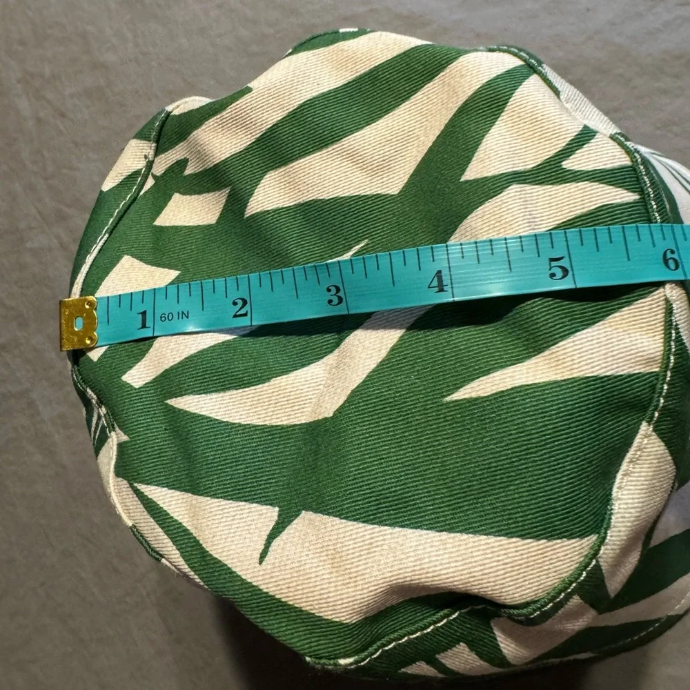 Kate Spade Reversible Bucket Hat β οΈ Green Palm Print / Pink | NWT~ - Picture 4 of 14